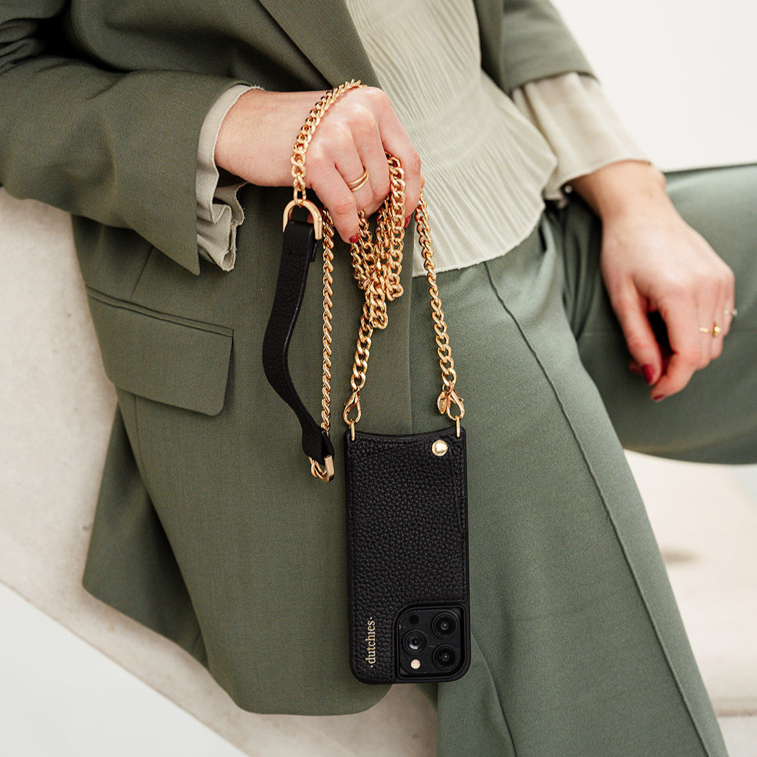 Phone Chain | French | Black