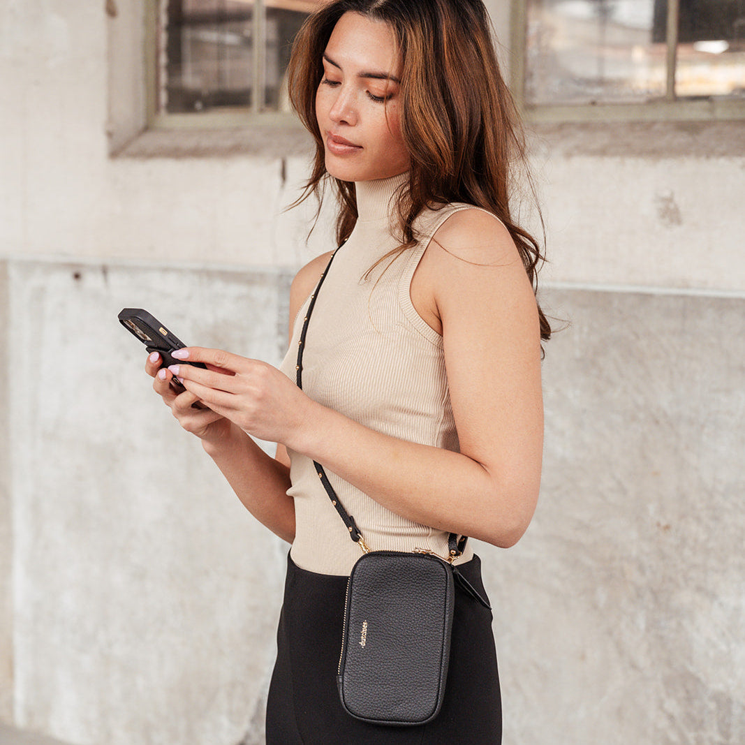 Sac de téléphone ROSE | Noir