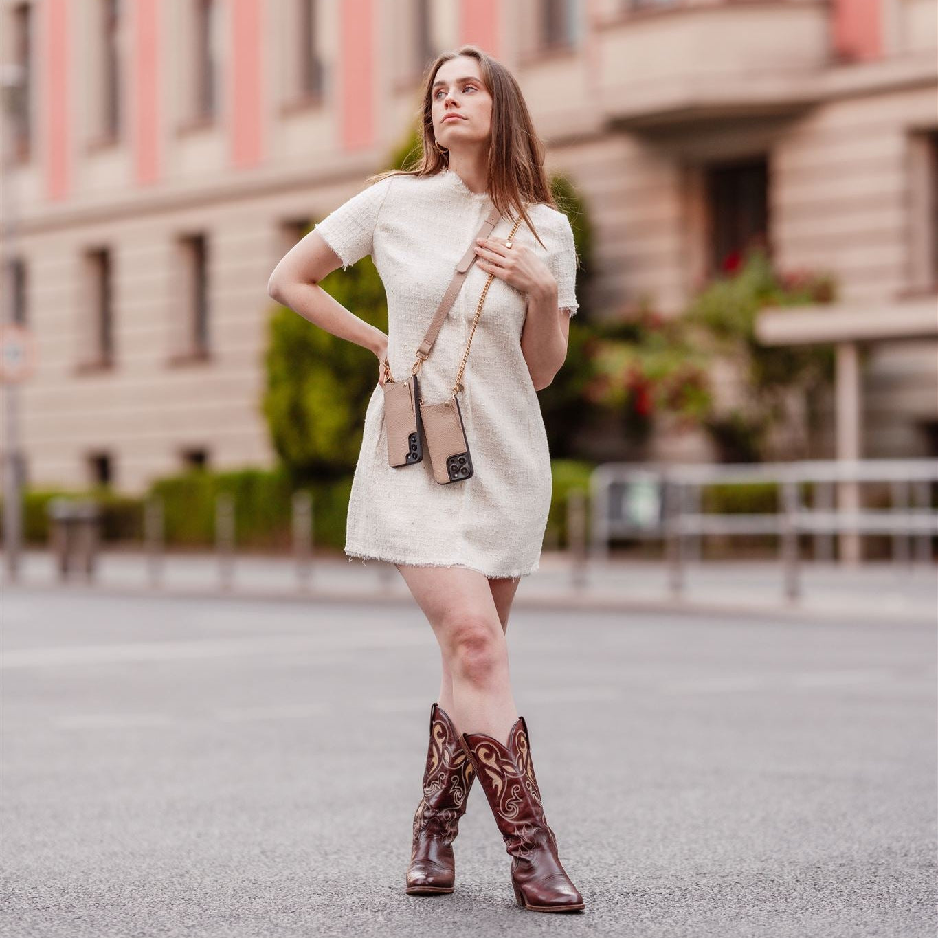 Handykette | French | Beige
