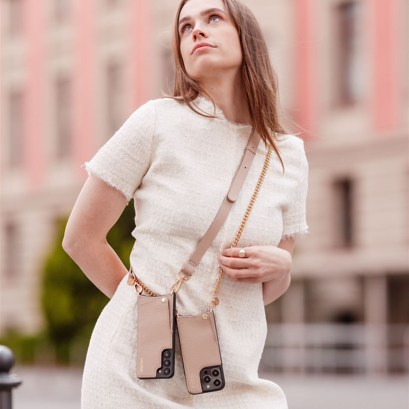 Handykette | French | Beige