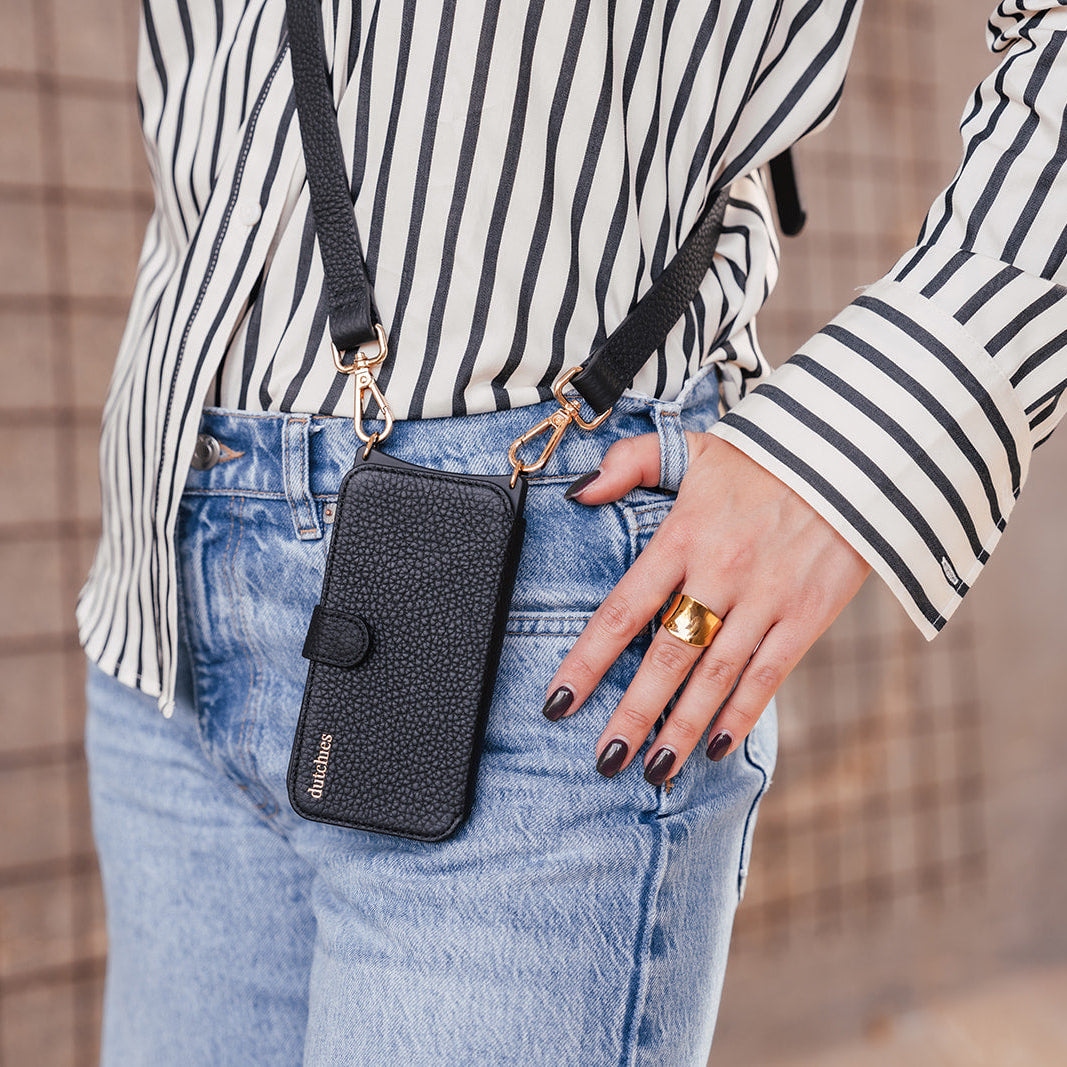 Klassisches Set | iPhone Etui | Schwarz
