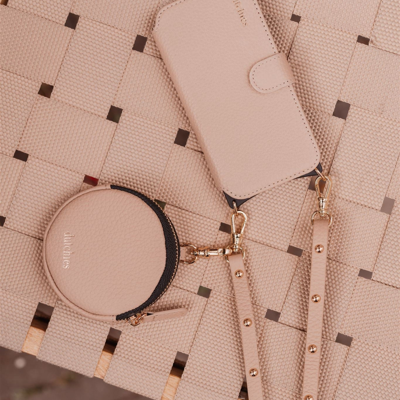 Slimline | Strap Studs | Beige