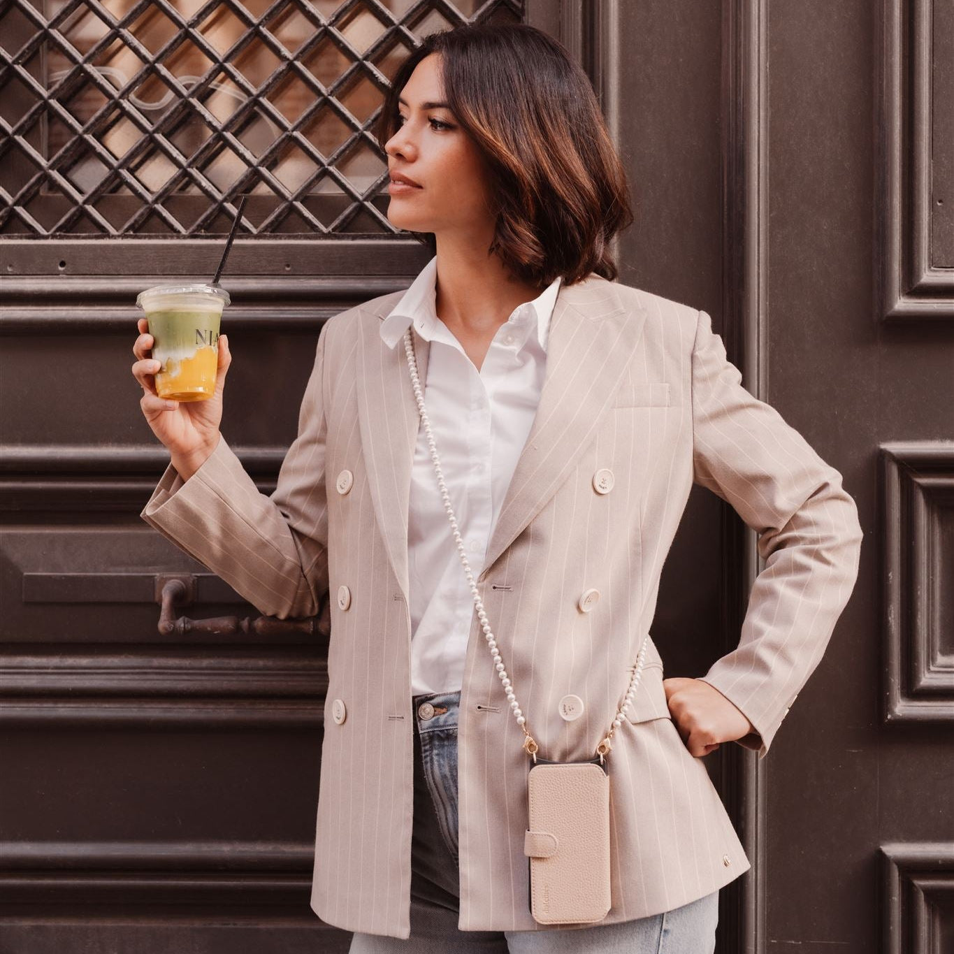 iPhone Wallet Case | Beige