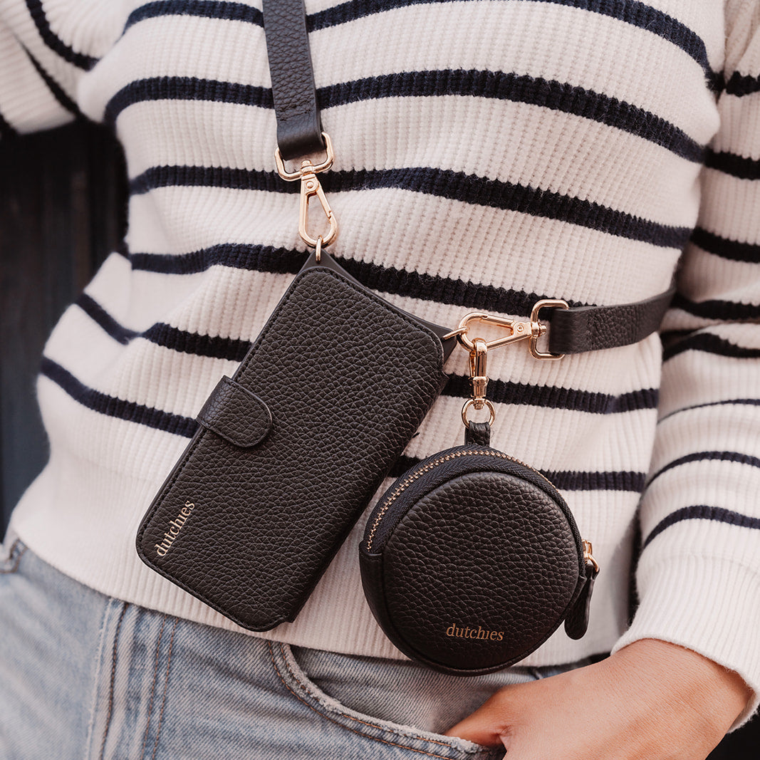 Klassisches Set | iPhone Etui | Schwarz