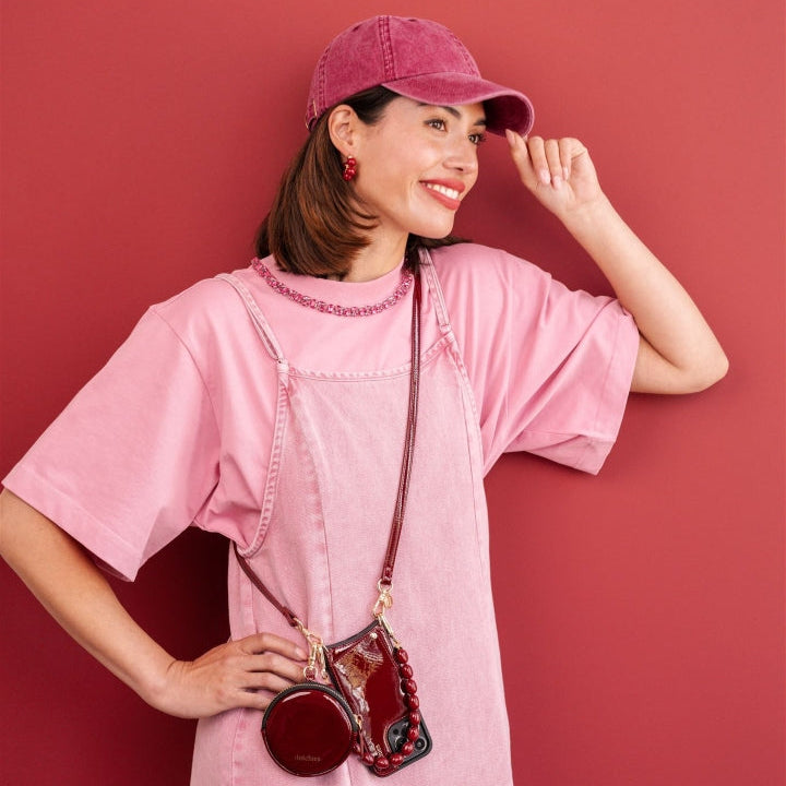 Mini borsa del telefono Emma | Gloss Rosso