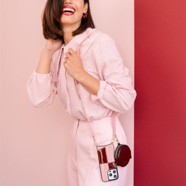 Mini Sac de téléphone Emma | Gloss Rouge