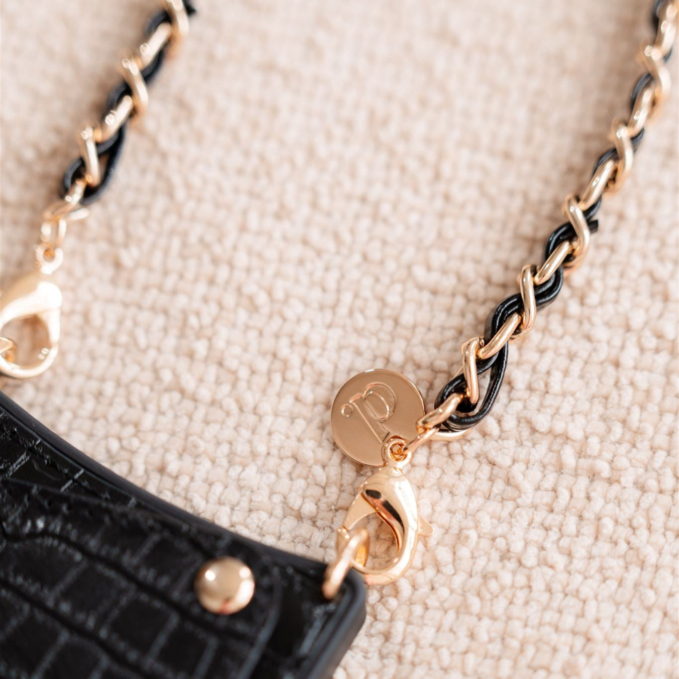 Phone Chain | Italian | Noir Gold