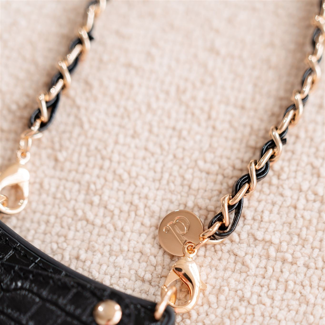 Phone Charm | Italian | Noir Gold