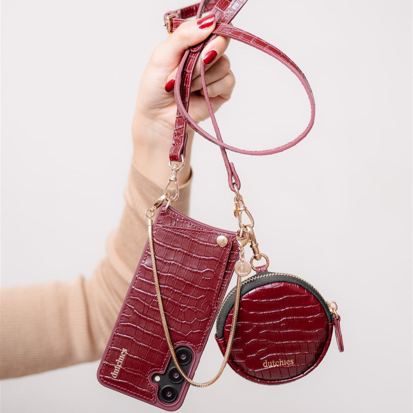 Mini Sac de téléphone Emma | Burgundy