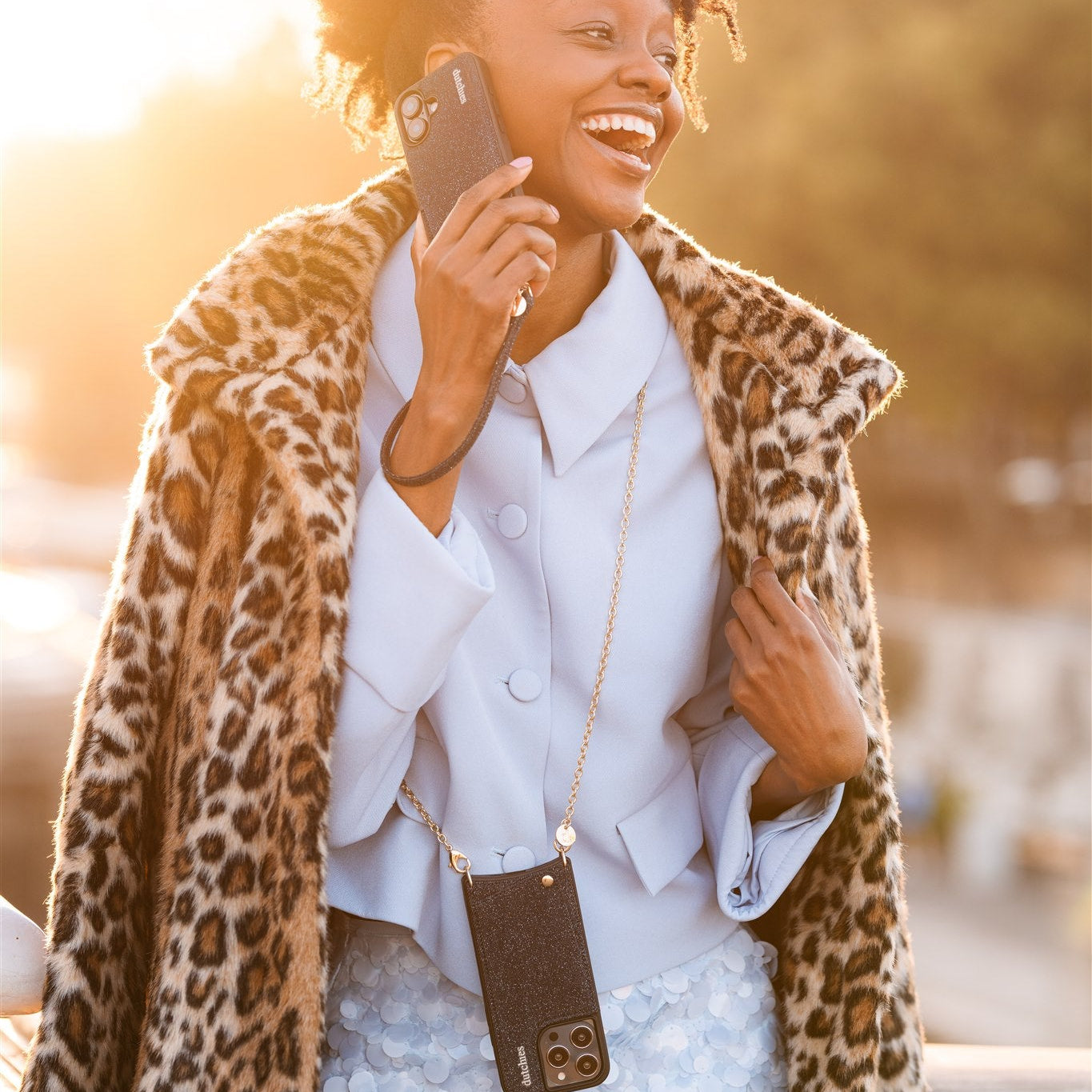 Collana per telefono | Spanish | Denim Glitter