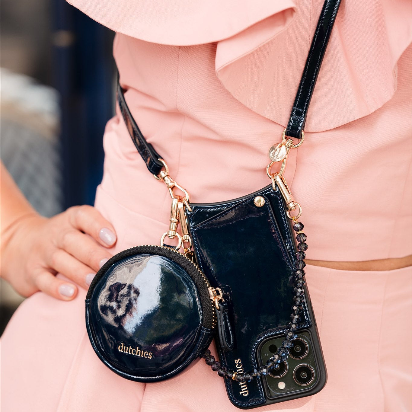 Mini Sac de téléphone Emma | Gloss Navy