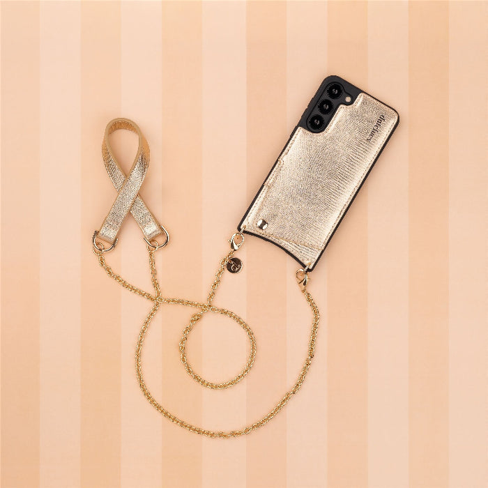 Spanish Chain Set | Samsung | Goldy - Stylish phone case with a gold chain for effortless access.