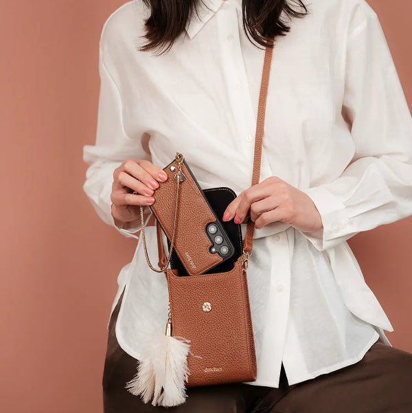 Sac de téléphone Juliet | Marron