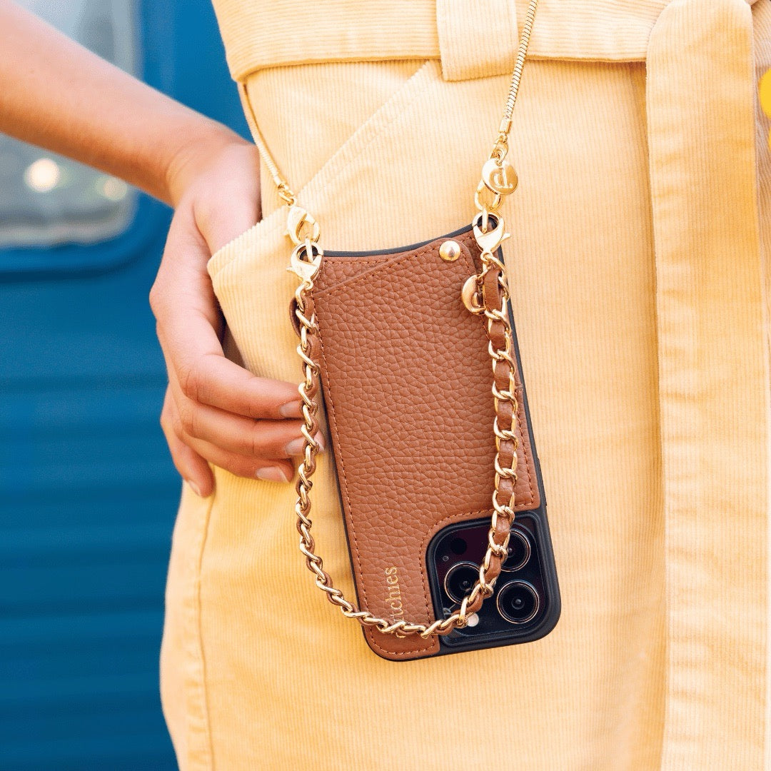 Phone Charm | Italian | Brown