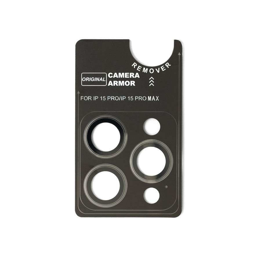 Dutchies | Camera Lens Protector | Transparant for iPhone 15 Pro with camera armor fit.