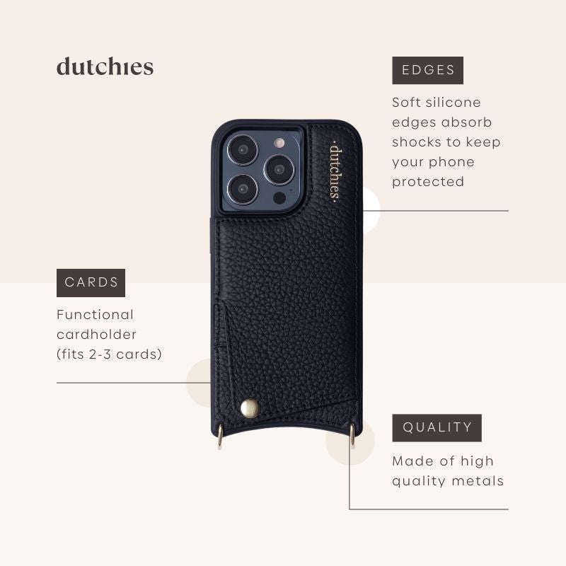 French Chain Set | iPhone | Black