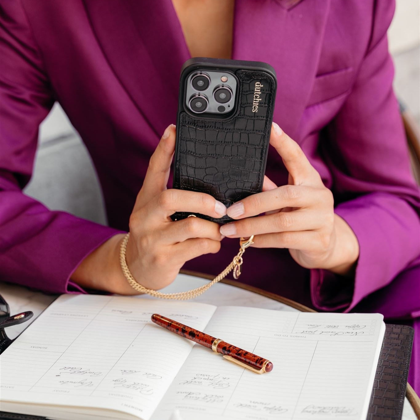 Ciondolo per telefono | Indiano | Oro