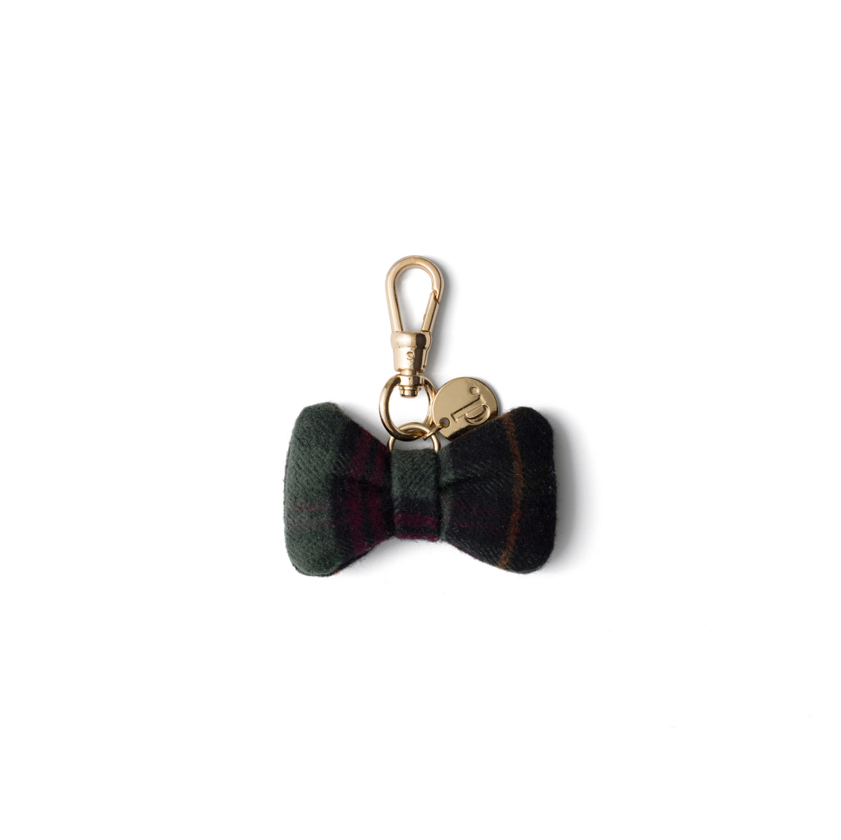 Bow Bag Charm | Scottish | Forest Green Tartan