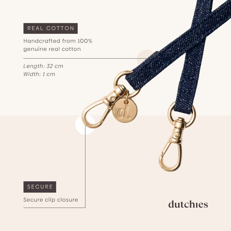 Ciondolo per telefono | Slimline | Denim Glitter