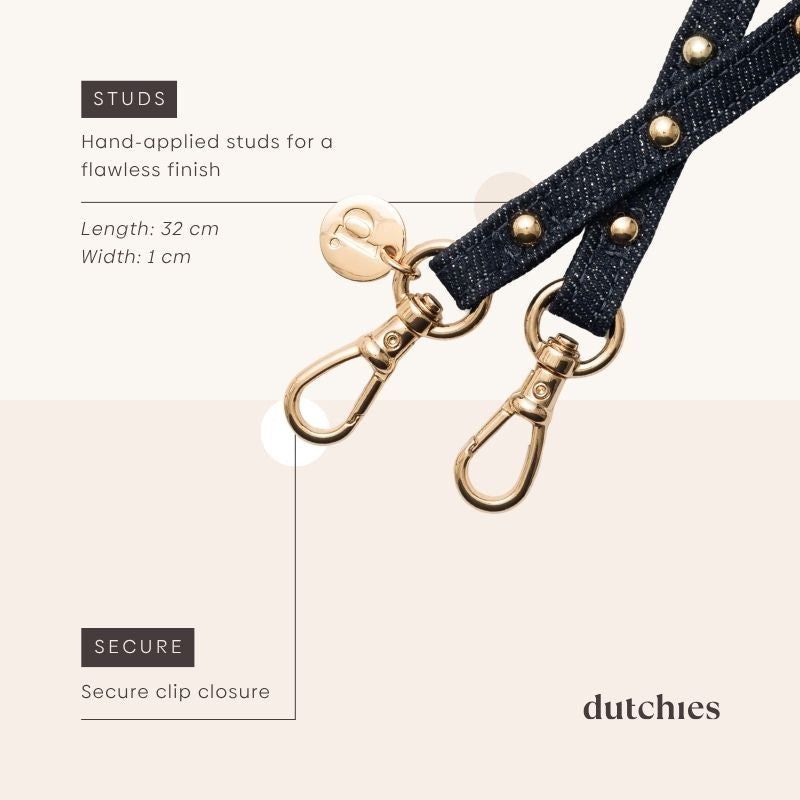 Ciondolo per telefono | Slimline Studs | Denim Glitter