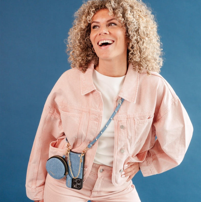 Mini Telefoontasje Emma | Denim