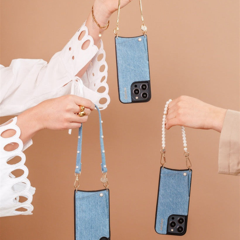 Ciondolo per telefono | Slimline | Denim