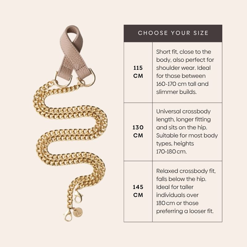 French Chain Set | iPhone Wallet | Beige