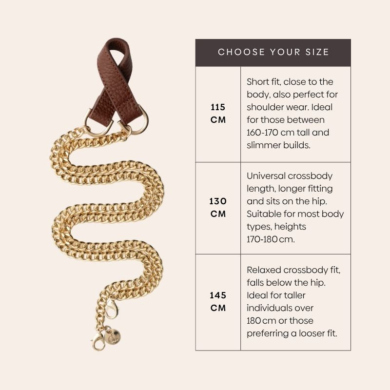 Französisches Kettenset | iPhone | Braun