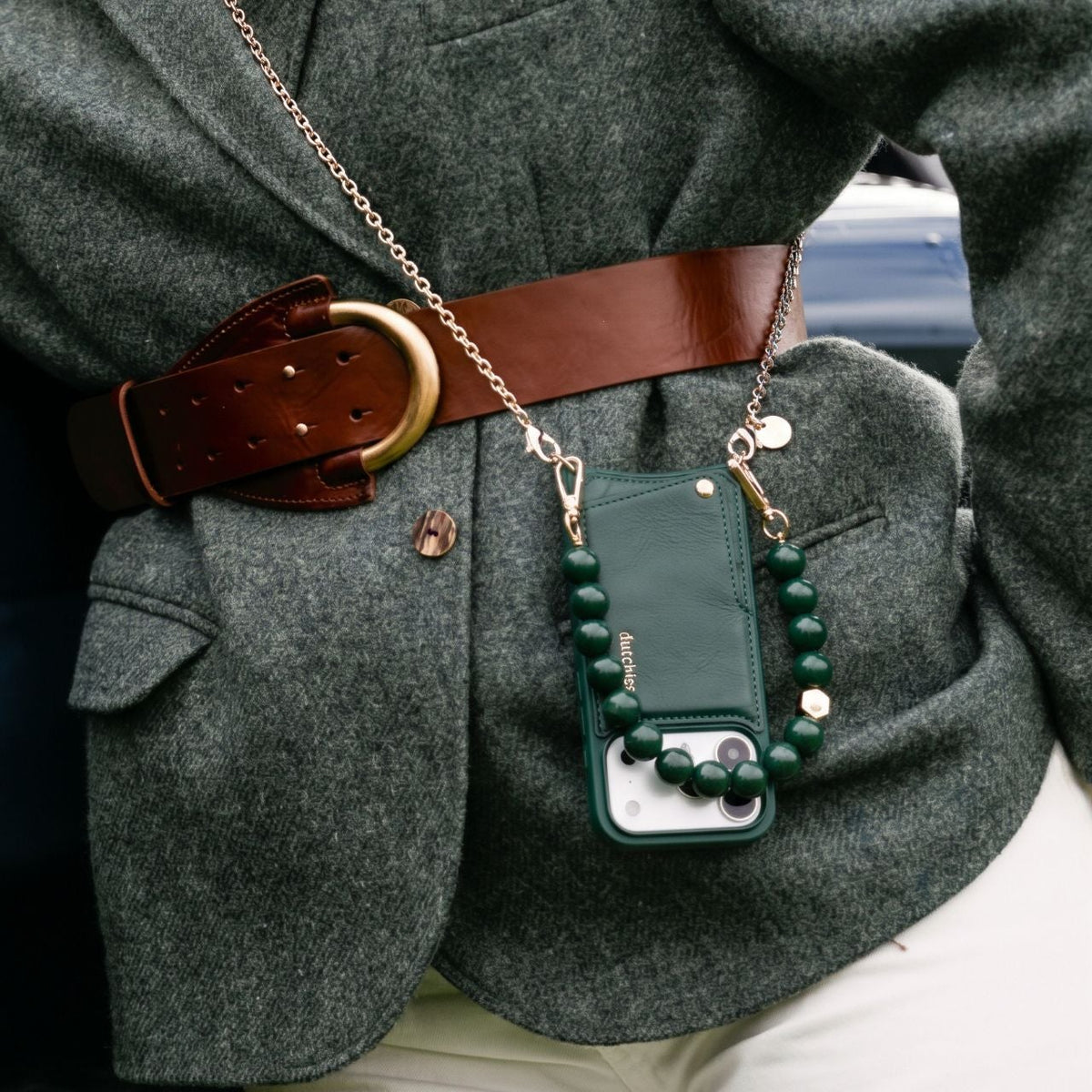 Spanish Chain Set | iPhone | Forest Green