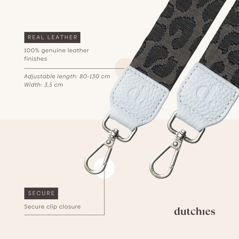 Phone Strap | Grey Leopard | Ice