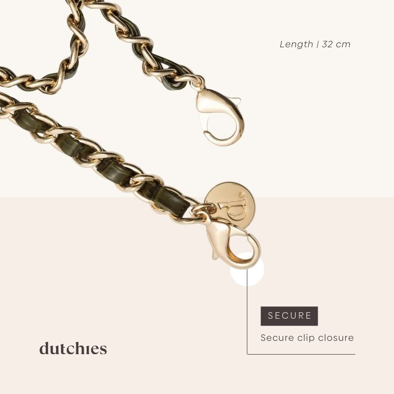 Telefoonkoord | Italian | Olive Green