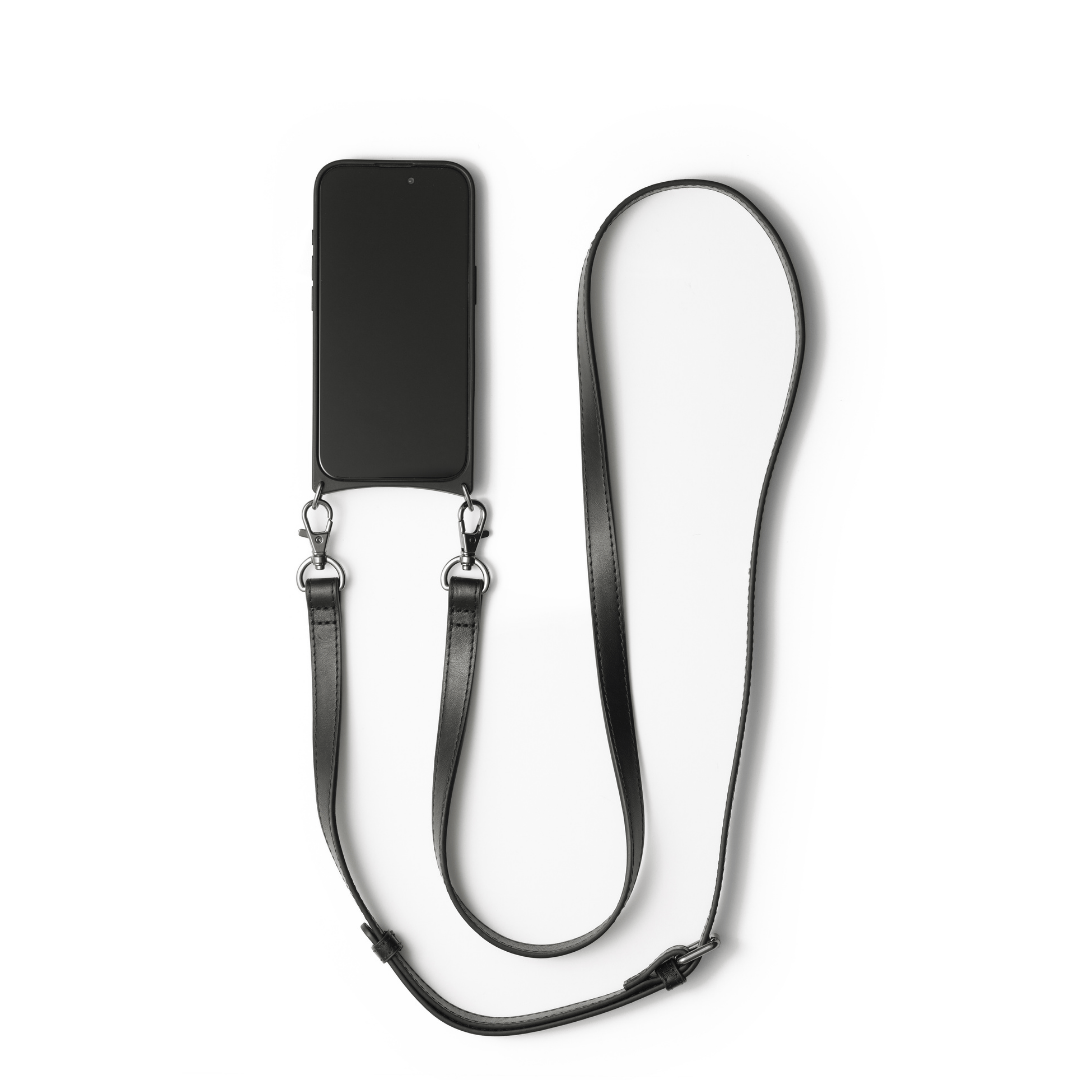 iPhone Crossbody set | Case & Strap | Men | Black