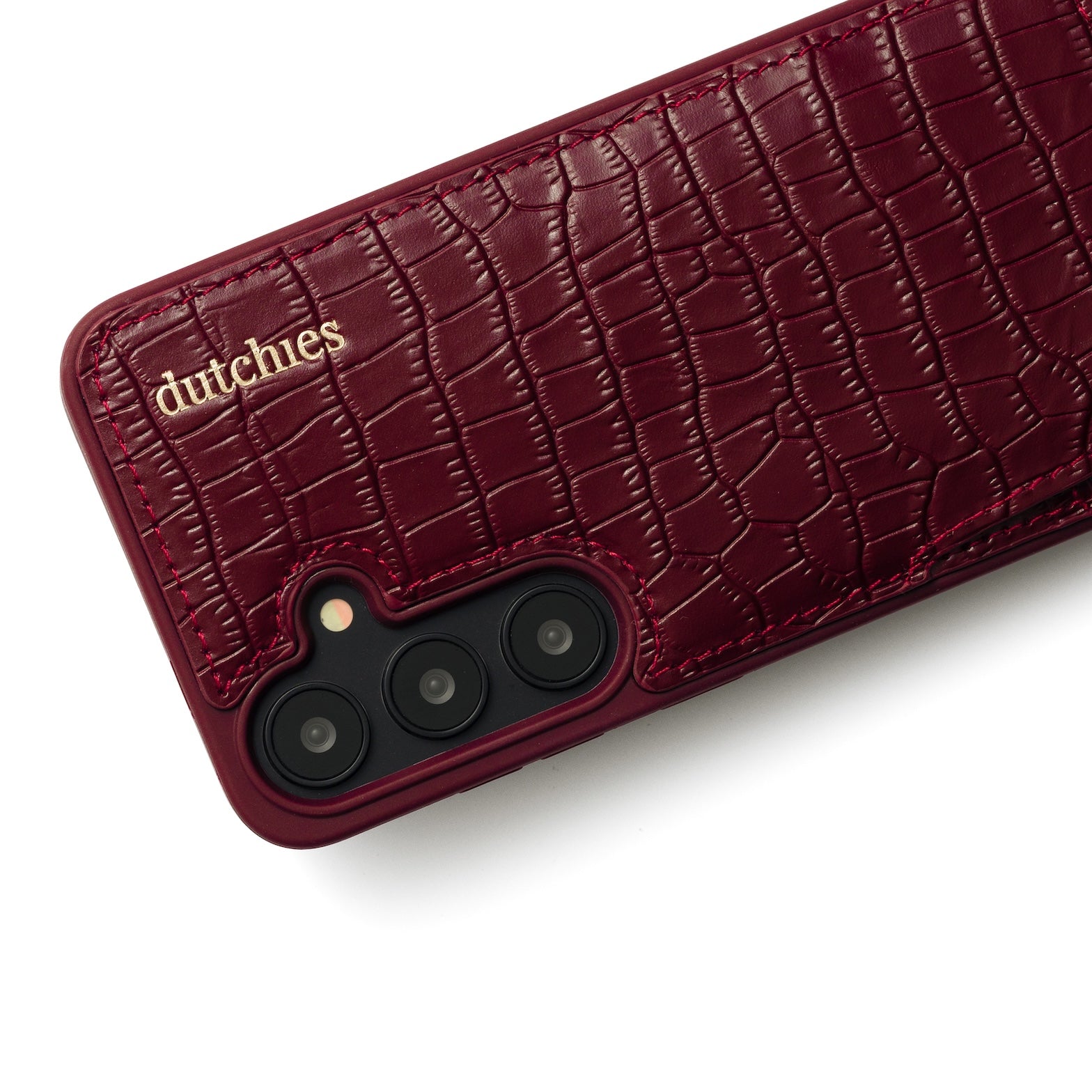 Samsung Case | Burgundy featuring genuine leather, cardholder, and premium finishes.