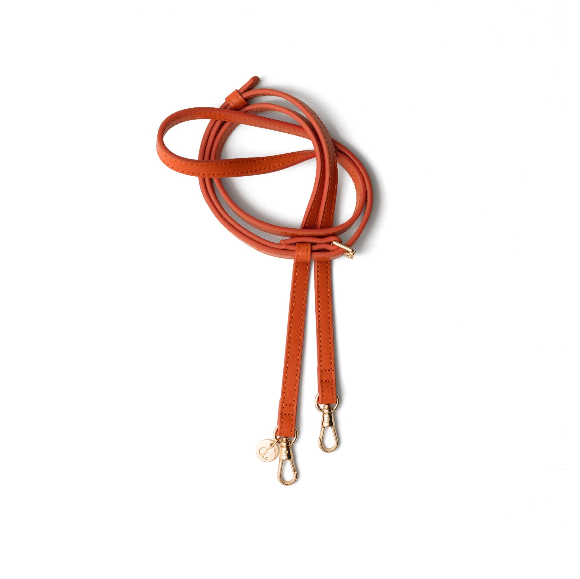 Phone strap | Slimline | Orange elegant handmade phone strap for trendy, hands-free convenience.