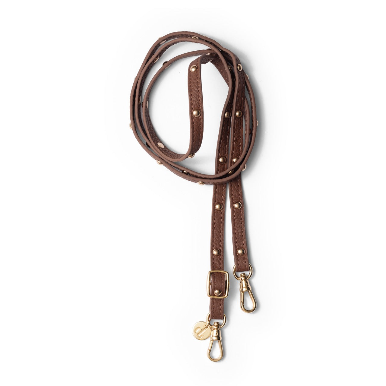 Telefoonkoord | Slimline Studs | Bruin