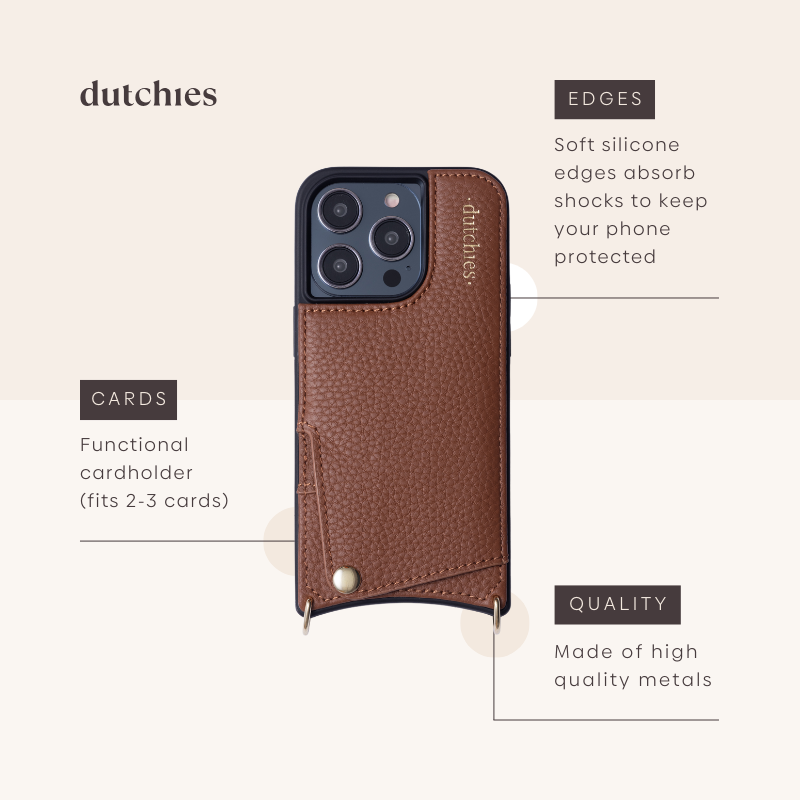 Französisches Kettenset | iPhone | Braun