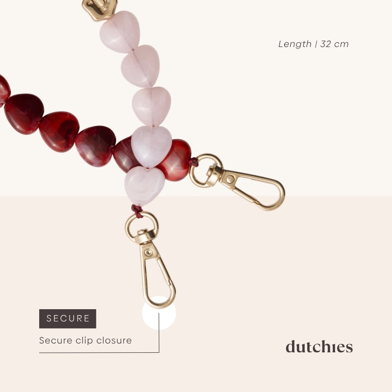 Bracelet Téléphone | Cœurs | Valentina