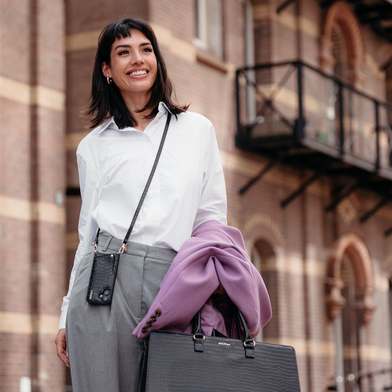 Phone Strap | Slimline Gold | Noir