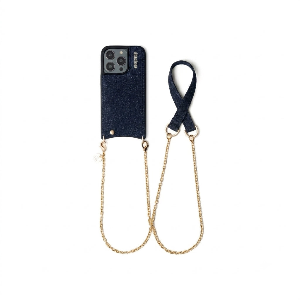 Spanish Chain Set | iPhone | Denim Glitter