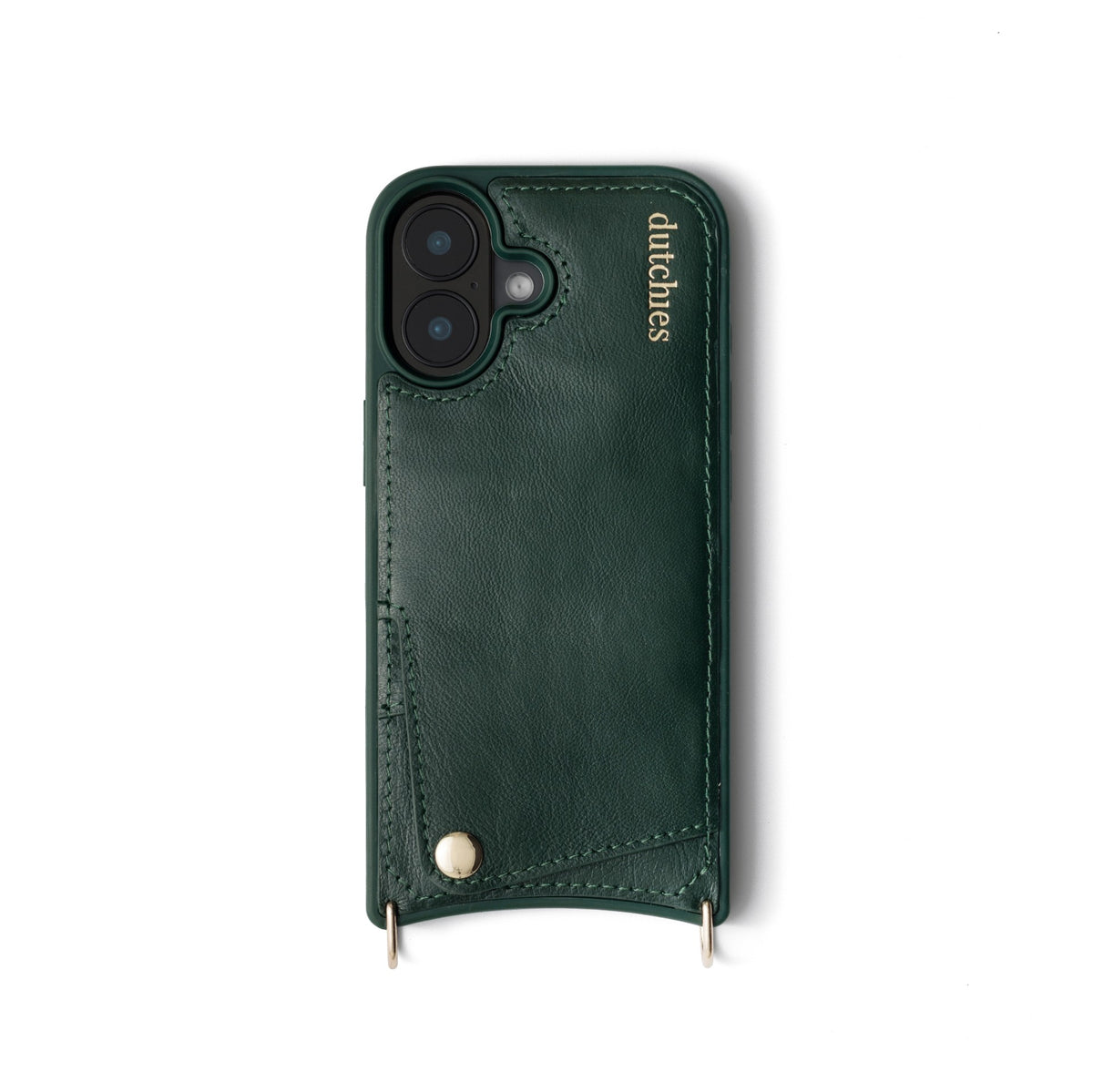 iPhone Case | Forest Green featuring genuine leather and cardholder for stylish protection.