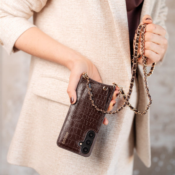 Phone Chain | Italian | Chocolate Brown