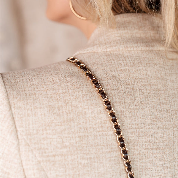 Phone Chain | Italian | Chocolate Brown