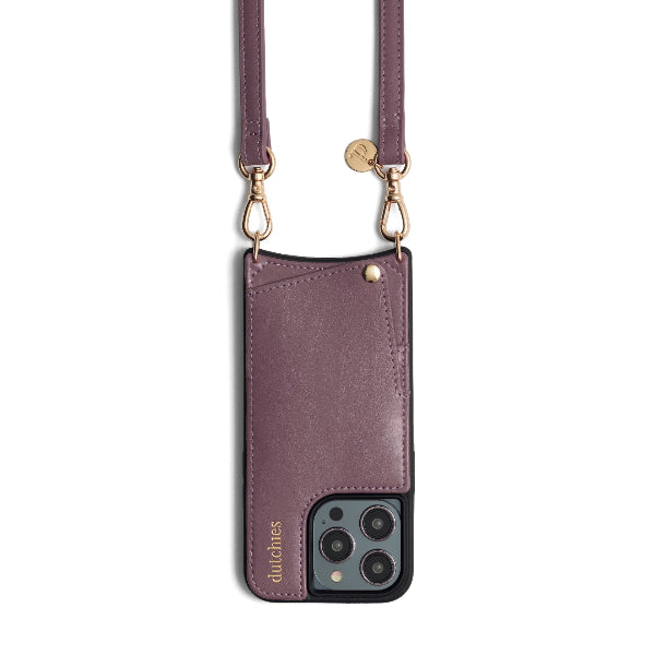 Phone strap | Slimline | Mauve - stilvolles und praktisches Accessoire für freihändiges Tragen.