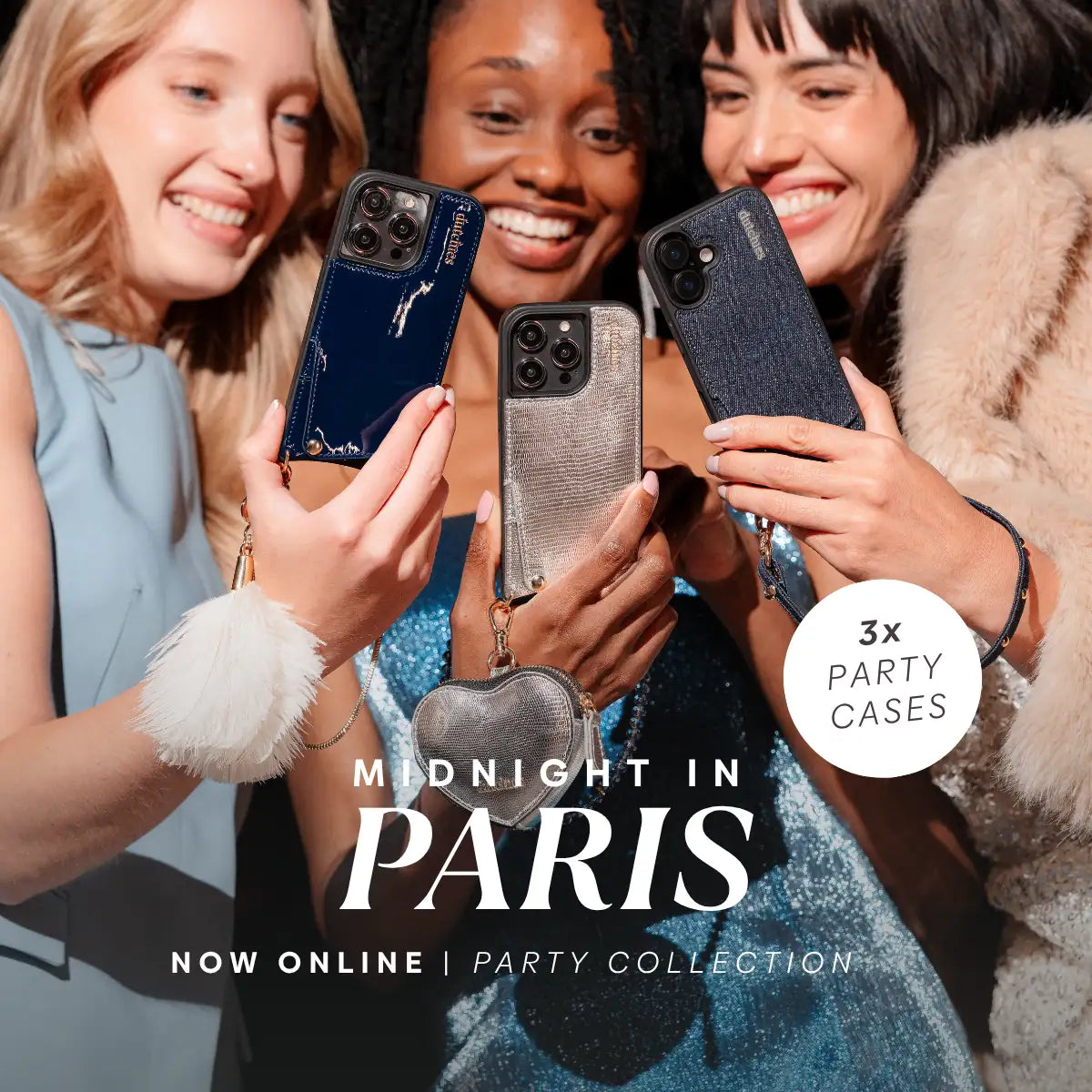 Two stylish women showcasing trendy bags in the New Arrivals collection, radiating fashion and confidence.