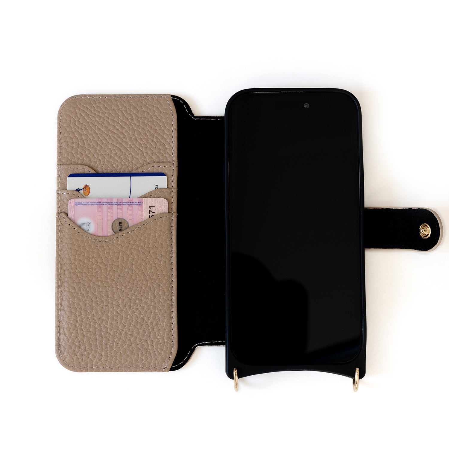 Wallet iPhone Case | Beige