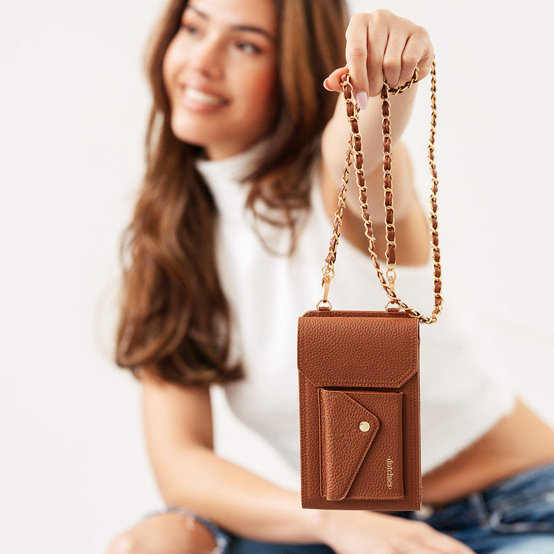 Phone Chain | Italian | Brown