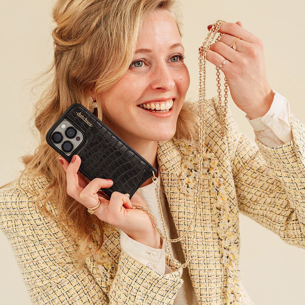 Crocodile Chic Set | Samsung | Noir (delivery around April 18) DUTCHIES