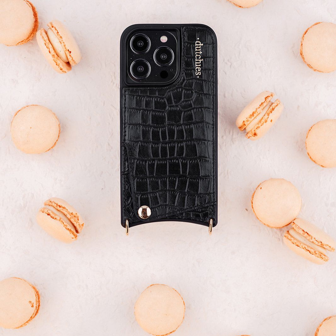 iPhone Case | Crocodile Chic | Noir DUTCHIES