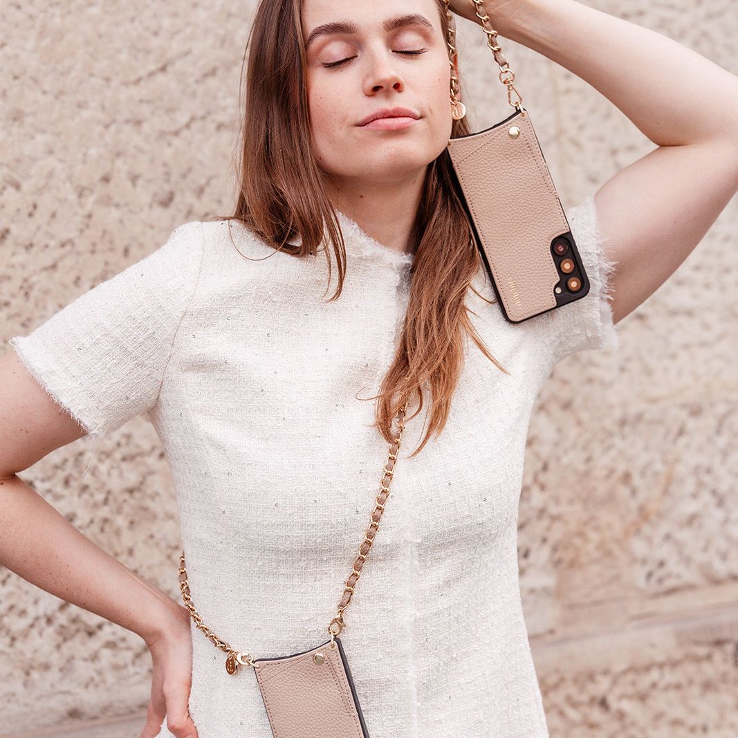 Phone Charm | Italian Bandolier | Beige Sinco