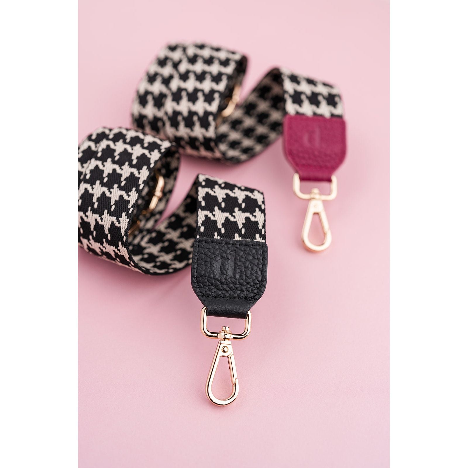 Pied de Poule Strap | Ruby